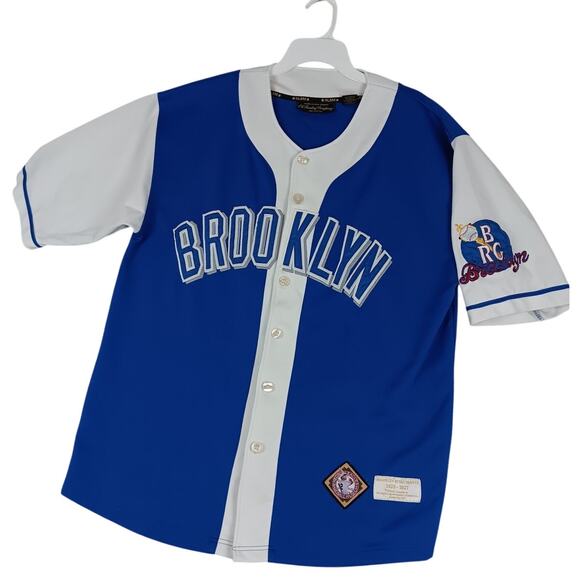 Oh Trading Company Brooklyn Royal Giants Vintage Baseball Jersey Men XL Blue 8 - Picture 1 of 14